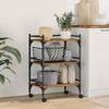 Kitchen Trolley Reclaimed Wood Look 50 x 35 x 75.5 cm Engineered Wood