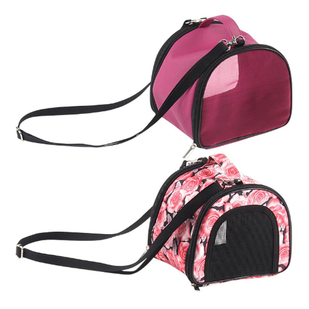 Hamster Carrier Bag Zipper Soft Breathable Adjustable Strap Pouch Transport Bag for Small Animals Rabbits Rats Hamster Squirrel