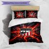 Set Lenzuola 3 Pezzi Stampato Calcio Athletic Bilbao, Comodo Set Copripiumino per Camera da Letto Amico della Pelle
