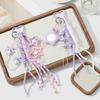 Braided Rope Keychain Heart Star Bag Pendant Charm Fashion Backpack Accessories for Handbag,Purse Decorations Gifts