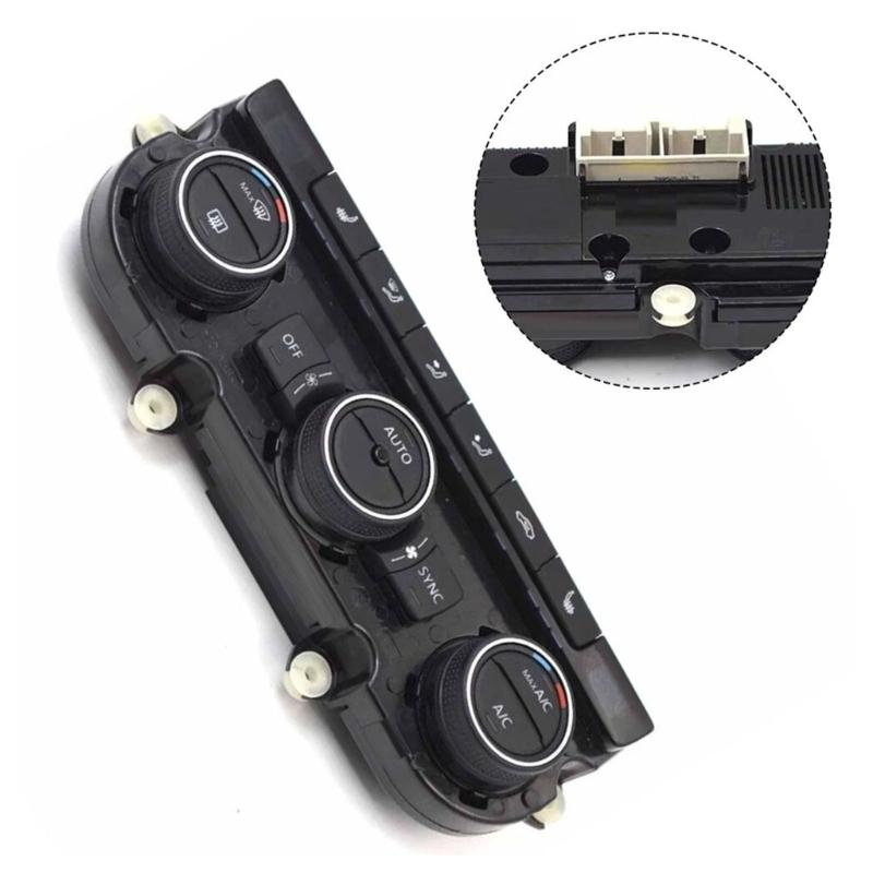 Air Condition Control Panel Switches 5ND907044C for Golf MK6 AC Seat Heating Control Module Panel Automotive Accessory