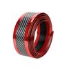 new Car carbon fiber rubber molding strip soft black bumper decorative threshold protector car styling sticker