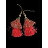 @ Handmade Lehenga Hanging Tassel Latkan Red & Golden L603 MJ-166-60%OFF
