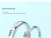 S925 Silver Couple Rings for Men & Women: Japanese & Korean Style Love Heart Matching Rings, Perfect for Proposals and Romantic Gifts.