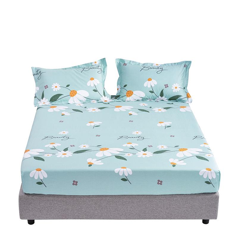 Cotton Mattress Single Piece Pure Cotton Bedspread 1.8 Meters Non-slip Mattress Mattress Cover Crib Brown Mattress Fully Enclosed Protective Cover