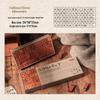 Yue Zhen Retro Wooden Journal Stamps: English Letters & Numbers Set