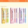 2/4Pcs Cartoon Beaded Gel Pen Retractable Gel Pen 0.5mm Tip Studewnt Writing Pen Quick Drying for Writing Journaling