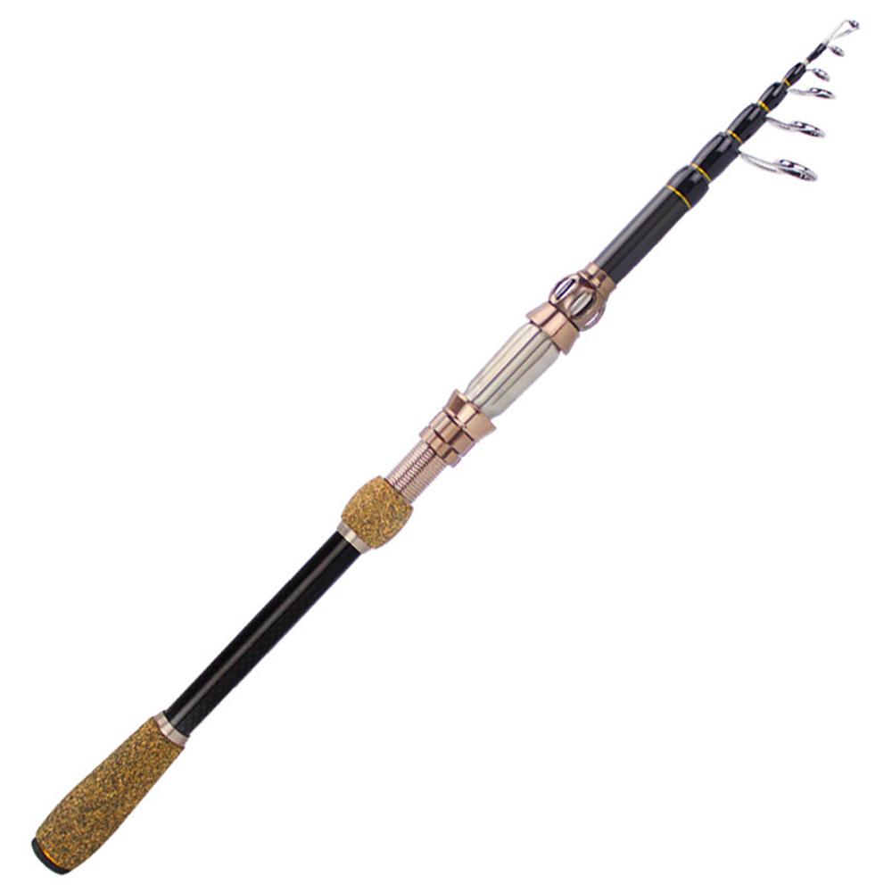 Telescopic Carbon Fiber Sea Fishing Lure Rod 1.8m 2.1m 2.4m Long-distance Casting Rods Carp Fish MH Hard Carp Spinning Lure Pole