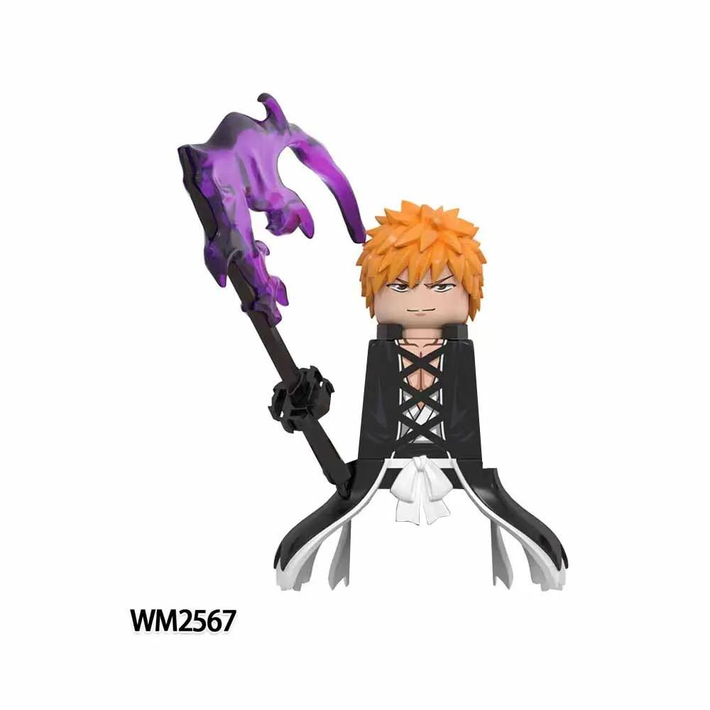 

Мини Аниме Фигурки Конструкторы Куросаки Ичиго Улькиорра Сифер Множество Оружейных Аксессуаров Игрушки Подарки