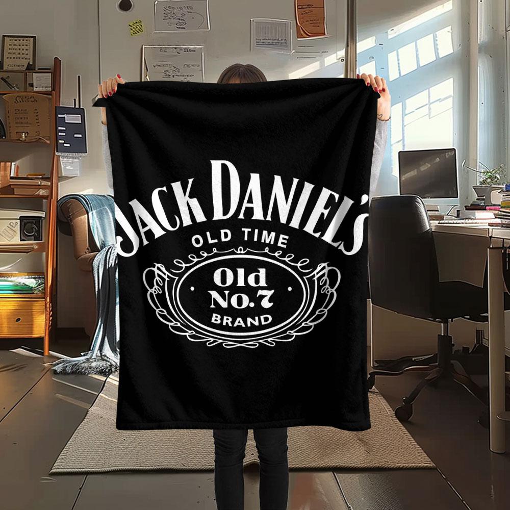 JACK DANIELS whisky printing Flannel Blanket Bedroom Sofa Camping Warm blanket Gifts for family and friends-MJ001