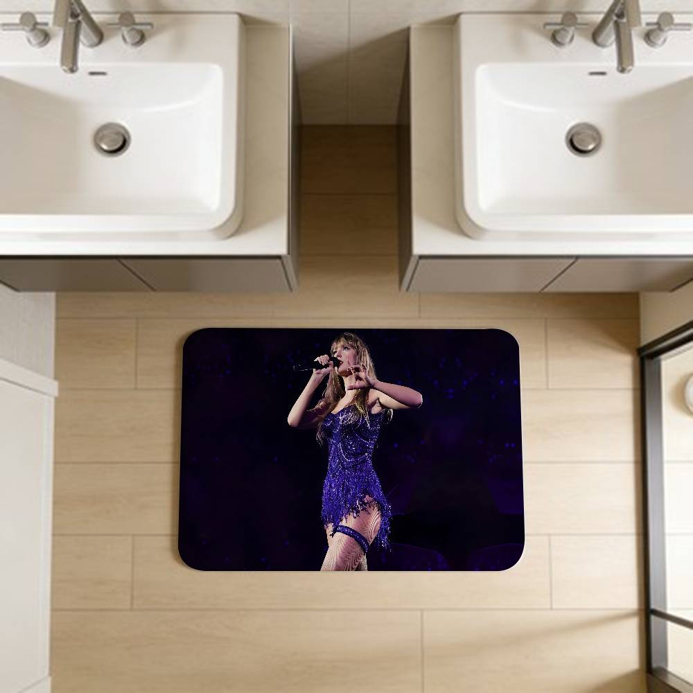 T-Taylor-SwiftS Singer Floor Mat Retro Multiple Choice Living Room Kitchen Rug Non-Slip Modern Home Decor