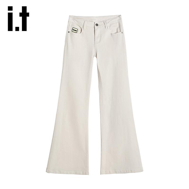 Izzue Women's High-Waist Slim Fit Flare Jeans