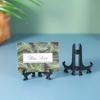 Black 3-12inch Plastic Easels Plate Display Stands Picture Frame Stand Holder Home Kitchen Decoration