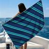 Ocean Diagonals Beach Towel Ultra-fine Fiber Quick Drying Absorbent Beach Swimming Vacationvacation Essentials Gifts