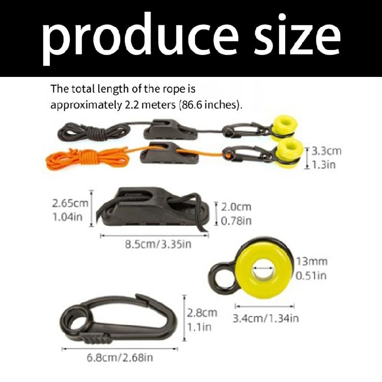 Downrigger Retrievers With 86Inch Cord Locking Cleat And Hook Ideal For Various Fishing Techniques