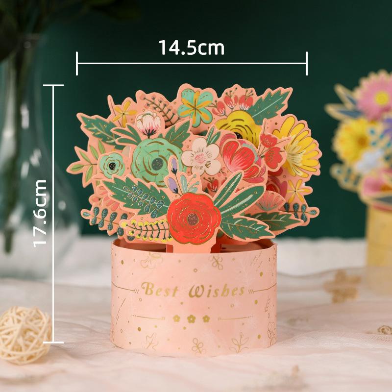 Hot 3D Creative Card For Wife And Friend Valentines Day Gift Wedding Invitation  Card Thank You Postcard