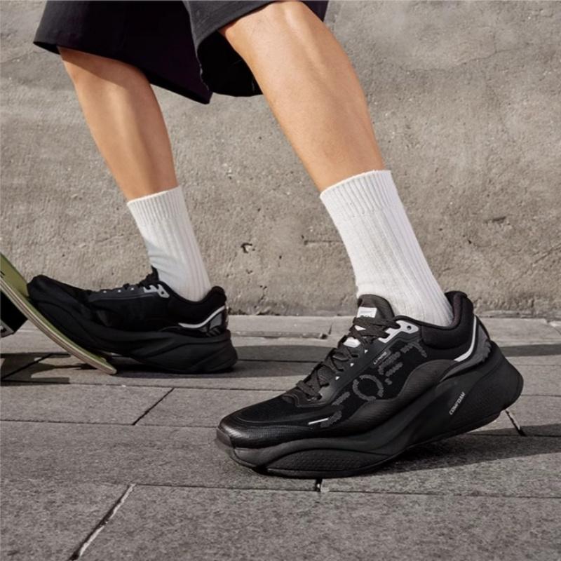 Li Ning Amortyzacja, Odporne na ścieranie Niskie Buty Codzienne Damskie Czarne AGLU010-1