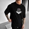 Lato Nowa Koszulka Płaska Jujutsu Kaisen Sukuna Męska Czarna Nadruk Animacyjny Oversize Street T-shirt Estetyka Y2K Moda