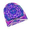 ZLIENSZUS Psychedelic Tiles Knit Hat for Adults - Retro with Iconic ZLIENSZUS, Fashionable Headwear Suitable for City Walks, Casual Outfits, Weekends 