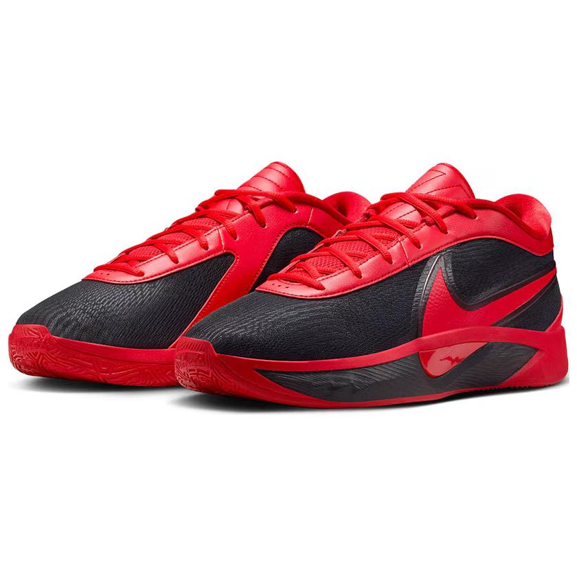 Nike Giannis Freak 6 EP Comfortable Non-Slip Durable Low-Top Basketball Shoes Men sneaker Black Red FJ7807-003