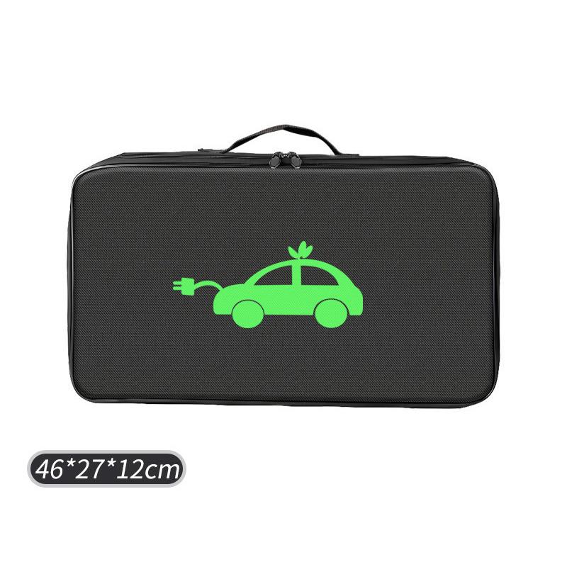 Electric Vehicle Charging Units Organizer Waterproof Storage Bag with Handle for Car Trunk Accessories