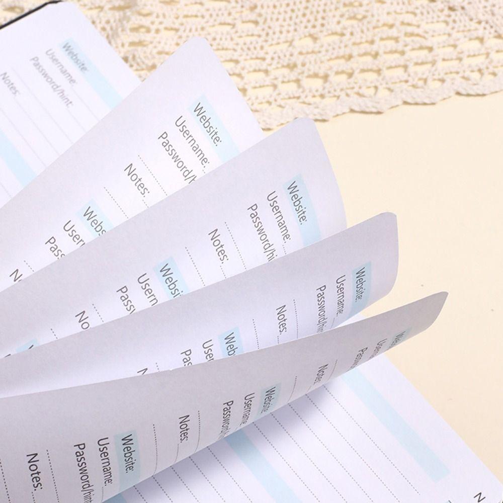 with Letter Tags Note Book with Pen Holder Strap Password Recording Coil Book Fashion Codebook
