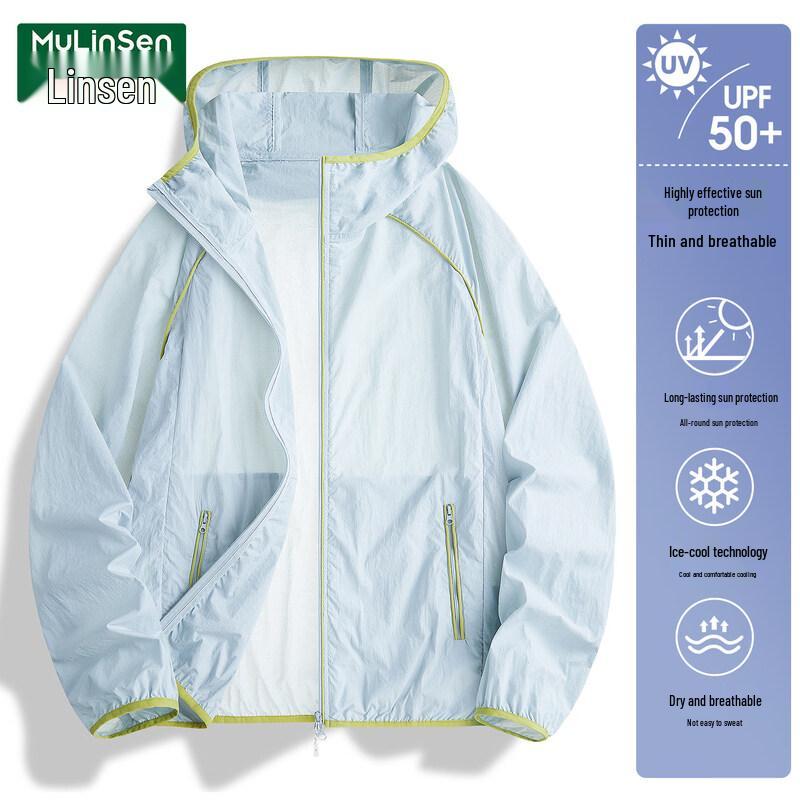 MULINSEN Unisex UPF50+ Lightweight Hooded Sun Protection Jacket