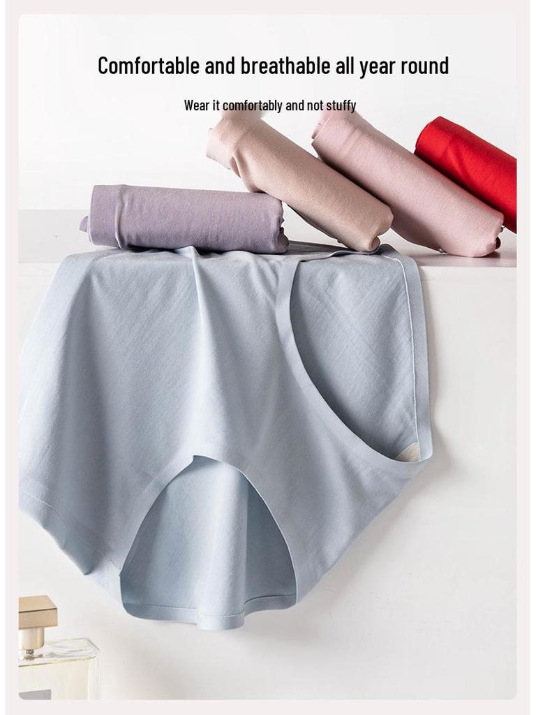 2025 Women's High-Waisted Seamless Breathable Mulberry Silk Knit Briefs