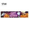 Indoor Outdoor Hanging Banner Large Happy Halloween for Outside, 70 x 15 Inch Yard Sign Front Porch Decor Flag, Spooky Welcome Garden Fence Home Party