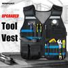 Breathable Tool Organizer Multi-pocket The Ground Tool Vest For Electrician Carpenters Tool Bag Thickened Work High Above