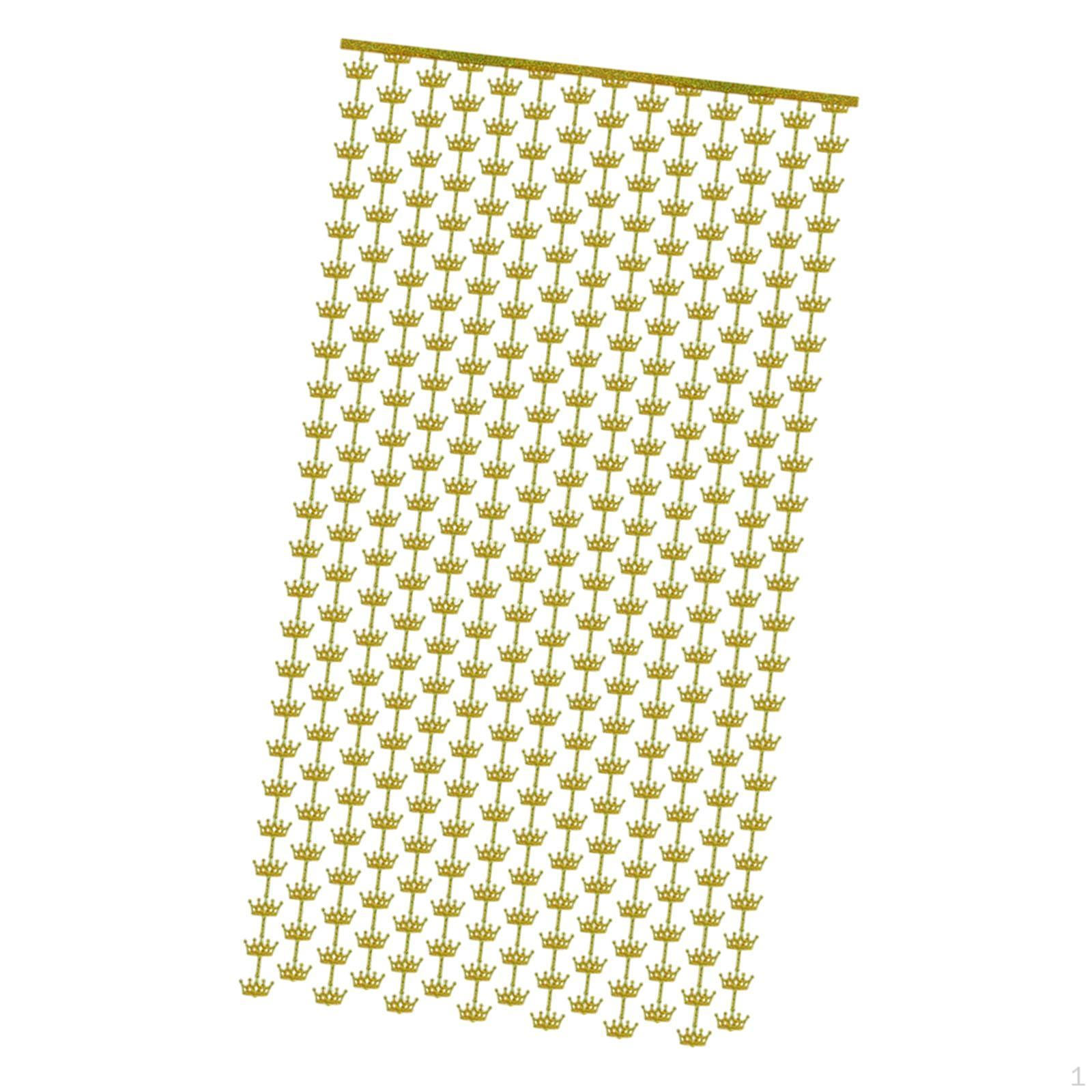 

Корона фольга бахрома завіса фон прикраси вечірки декоративні фото реквізит для святкової події золотий
