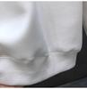 Men's Solid Color Velvet-Lined Round Neck Hoodie - White, Winter/Spring 2025 Style, Long Sleeve