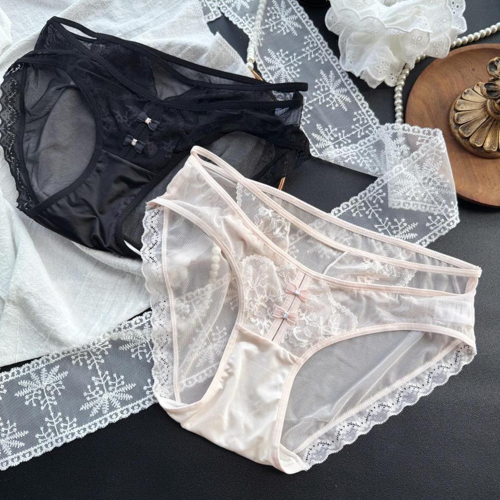 French-Inspired Mesh Lace Edge Sexy Women's Underwear (80-125 jin)