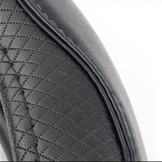 ESEWALAS Universal Car Steering Wheel Cover,Anti-Slip Leather Steering Wheel Cover,Sports Style Steering Wheel Protector,Car Interior Accessories