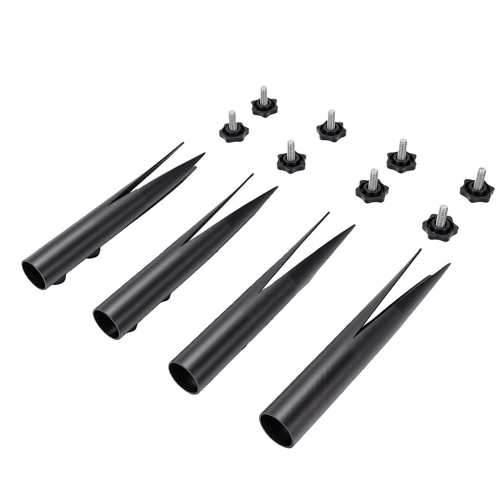 4Pcs Ground Replacement Stake Adjustable Outdoor Torch Stake for 1 2 In to 1 1 4 In Diameter Flagpole Solar Light Garden