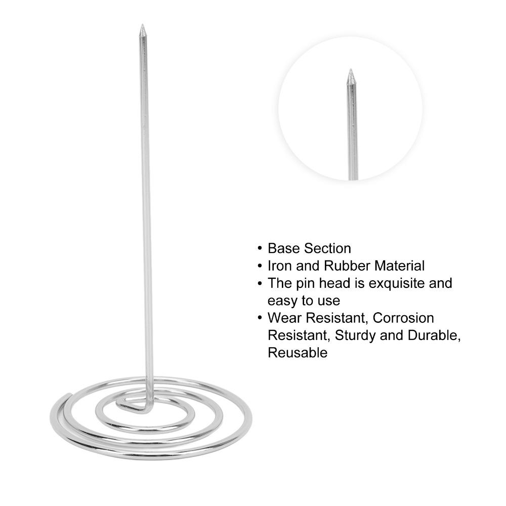 5PCS Wear Resistant Check Spindle Silver/Gold/Rose Gold Kitchen Ticket Holder Ticket Holder  Desk