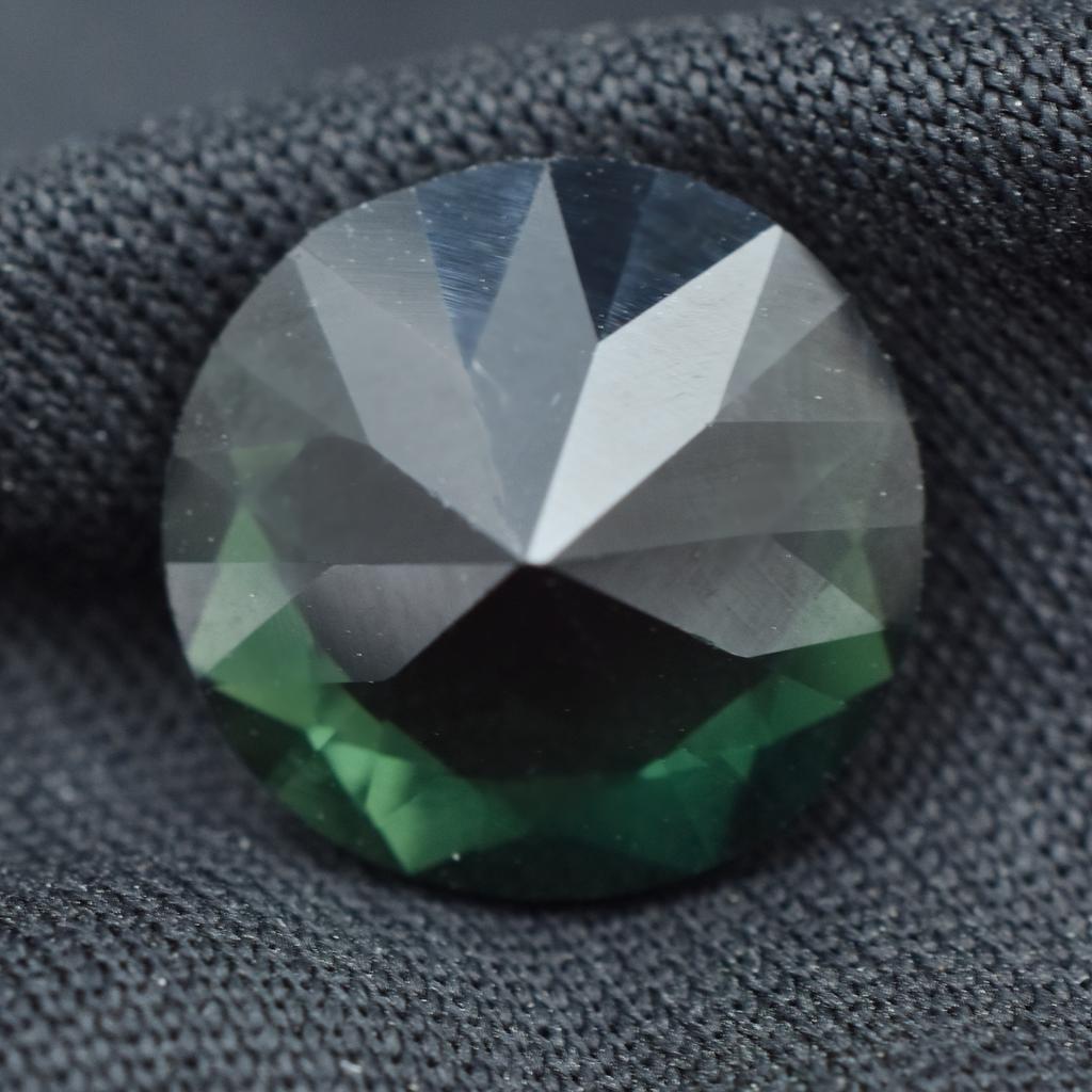 Natural Green Tourmaline Loose Gemstone 6.05 Ct Round Cut October Birthstone for Gem Collections