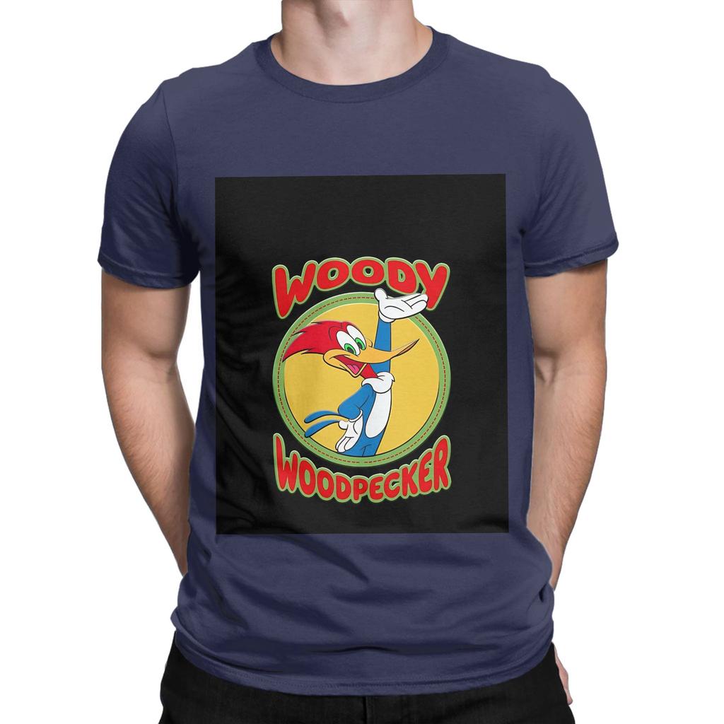 Woody Woodpecker Art Poster Funny 100 Cotton Tshirt Woody Woodpecker Tops Tees For Unisex