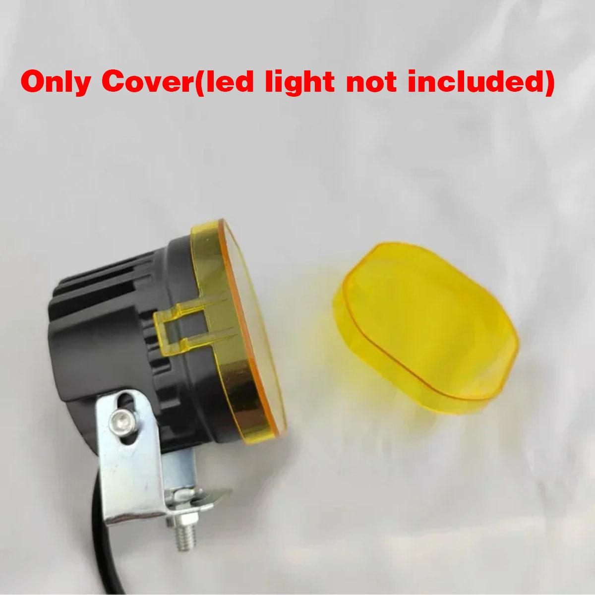 

3 Inch Black Yellow LED Pod Covers Work Light Covers LED Cube Covers Protective Lens Cover for 3 inch 40W 90W 120W Light Pods 1PC Yellow Cover