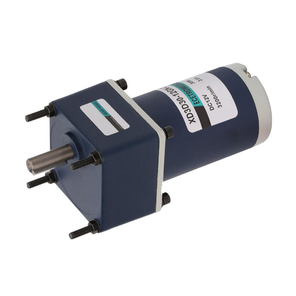 12V 30W Electric Permanent Magnet DC Gear Motor 3000 3200RPM Reduction Geared Motor(#14)