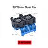 SURPASS HOBBY 28/29mm RC Motor Cooling Fan Metal Heat Sink Holder 8.4V 32000RPM for 1/8 1/10 1/12 RC Car Brushless Motor 380 390