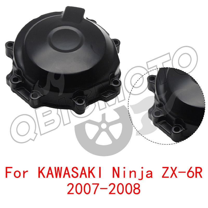Motorcycle Left Crankcase Stator Engine Cover For KAWASAKI Ninja ZX6R ZX 6R ZX-6R 2007-2008