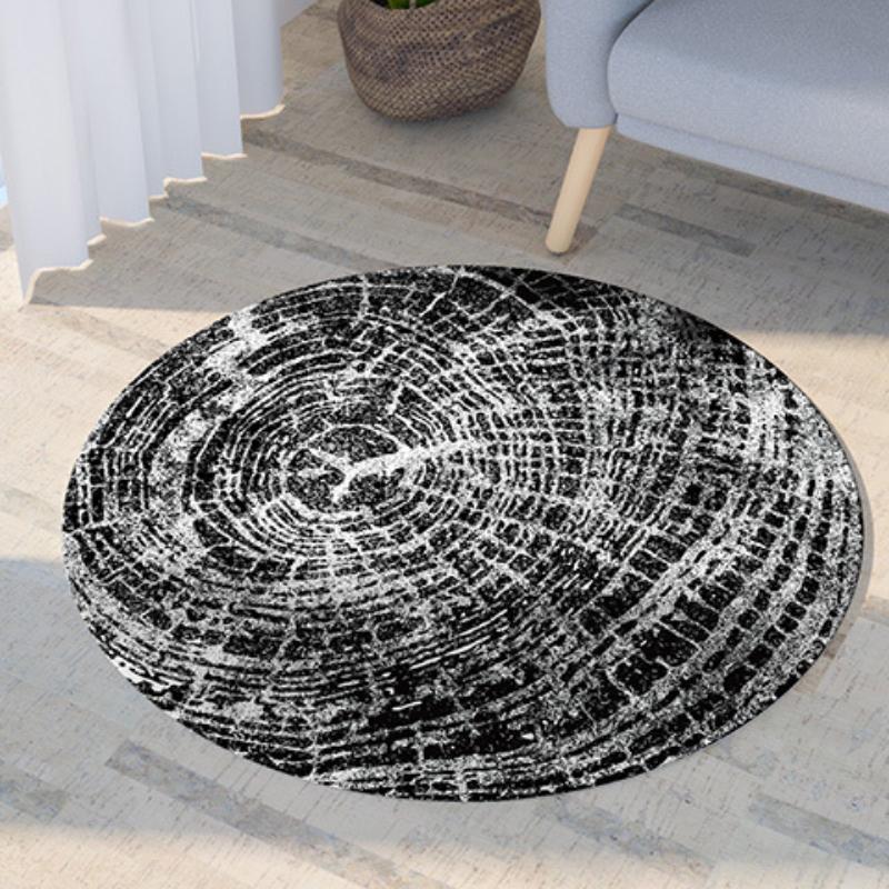 Round Carpet for Bedroom Rugs Living Room Decoration Home Room Decor Computer Table Chair Floor Mat Hallway Entrance Doormat