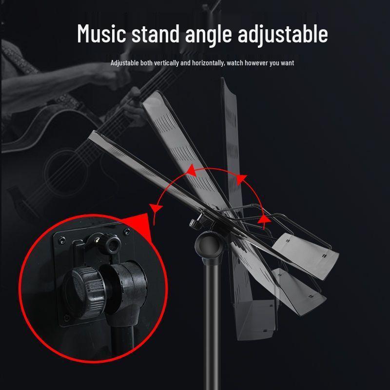Portable Outdoor Guzheng & Instrument Music Stand - Adjustable for Guitar, Flute, Xiao, Violin Sheet Music