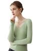 Damen 100% reiner Kaschmir V-Ausschnitt Rippstrick Schlank geschnittener Pullover