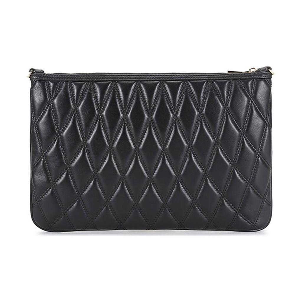 Bally Dasky Quilted Diamond Stripe Leather Clutch Shoulder Bag Women bags Black Red White 6237061