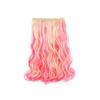 One Piece Colored Hairpieces Ombre Natural Lifelike Wig Soft Long Curly Hair Extensions  For Women