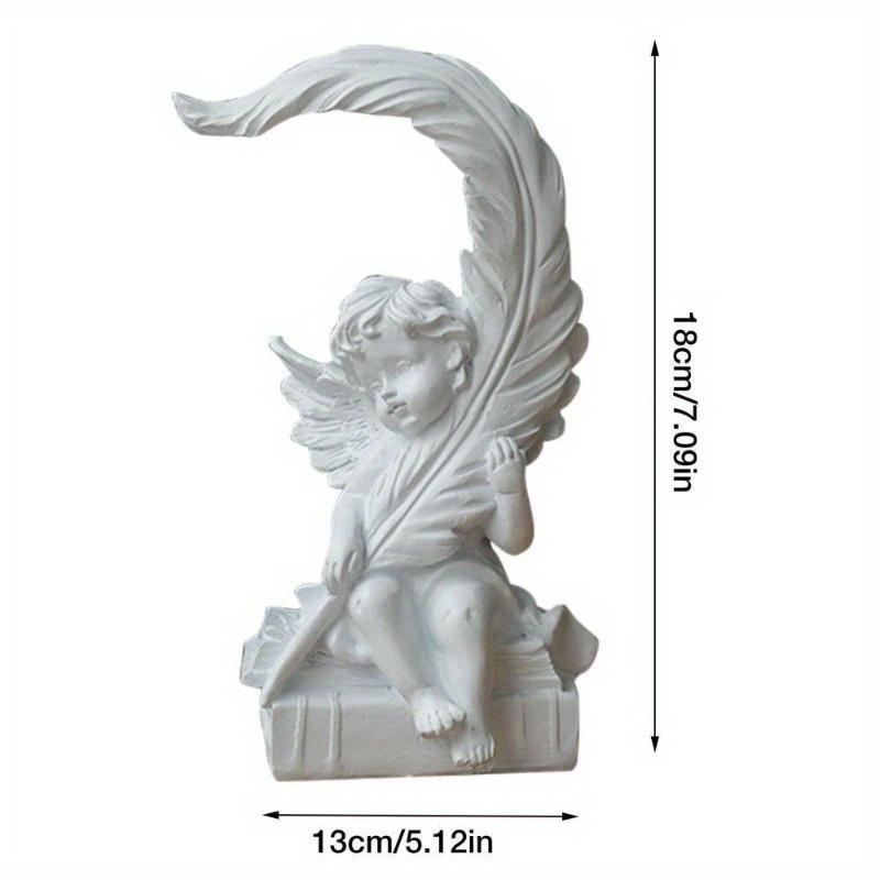 Romantic Feather Angel Ornament Living Room Desktop Cupid Decoration Home Decoration White Prayer Angel Couple Ornament