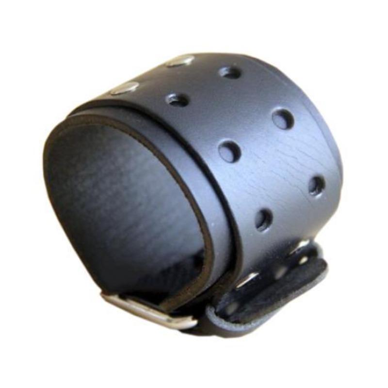 Прохладный браслет из искусственной кожи для мужчин и женщин, модный браслет в стиле панк, браслет, ювелирный подарок чёрный