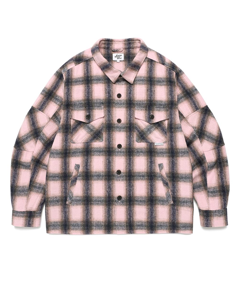 Cabisi Check Shirt Jacket Pink(Cv2Efuw320A) Pink/L